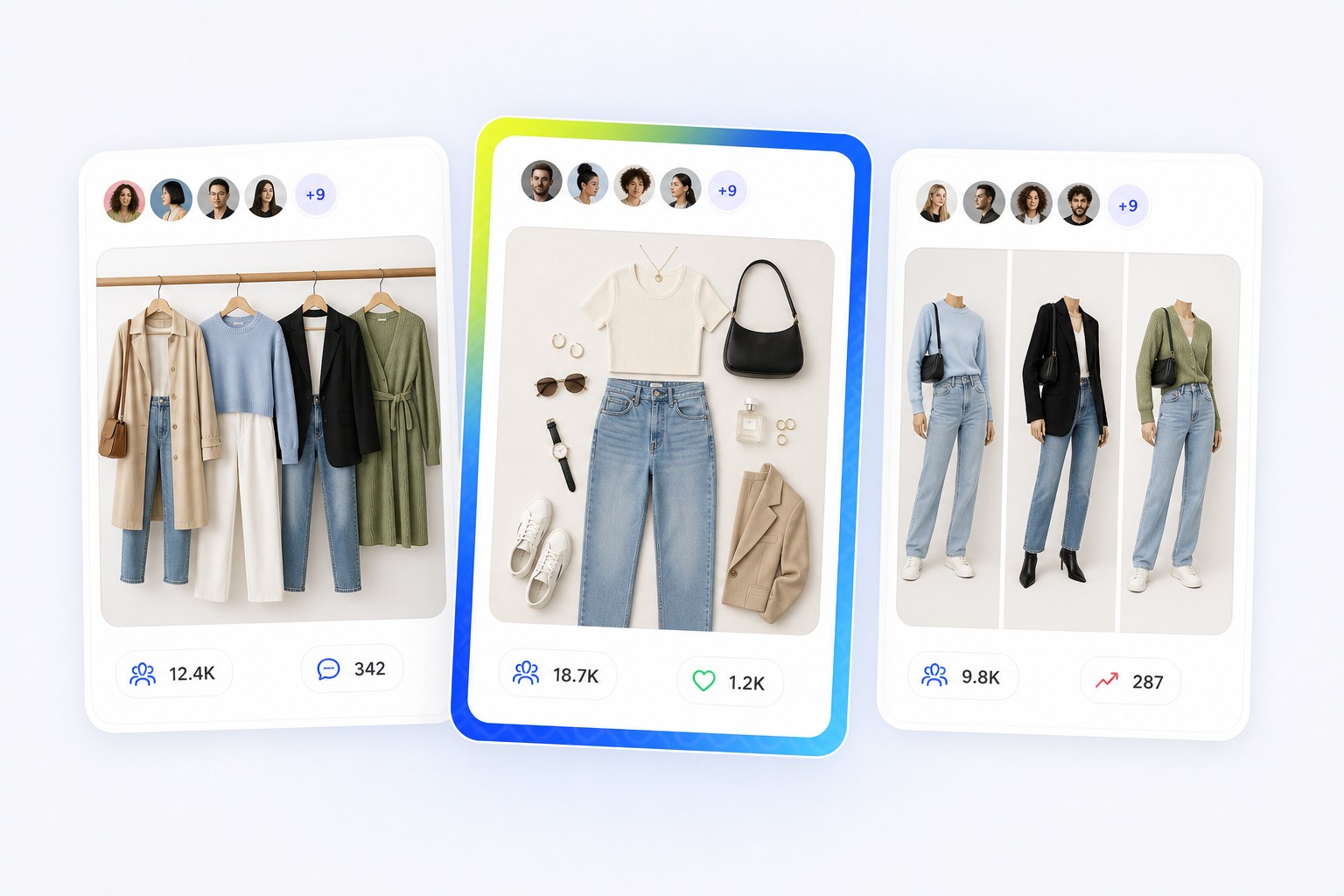 Try-on haul, get ready with me and outfit transition formats used by fashion brands with influencers